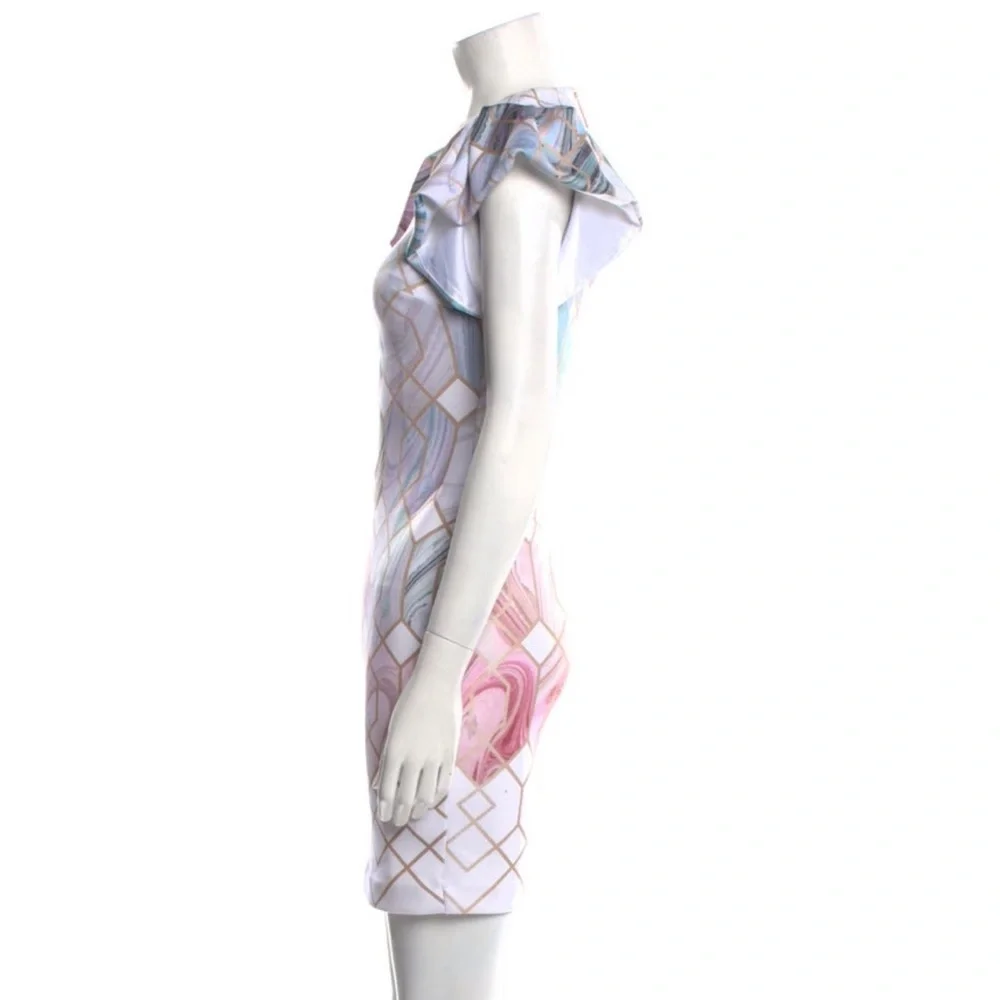 Ted Baker🧸 Gorgeous Printed Mini Dress, Size XS. Very good condition - Picture 2 of 3